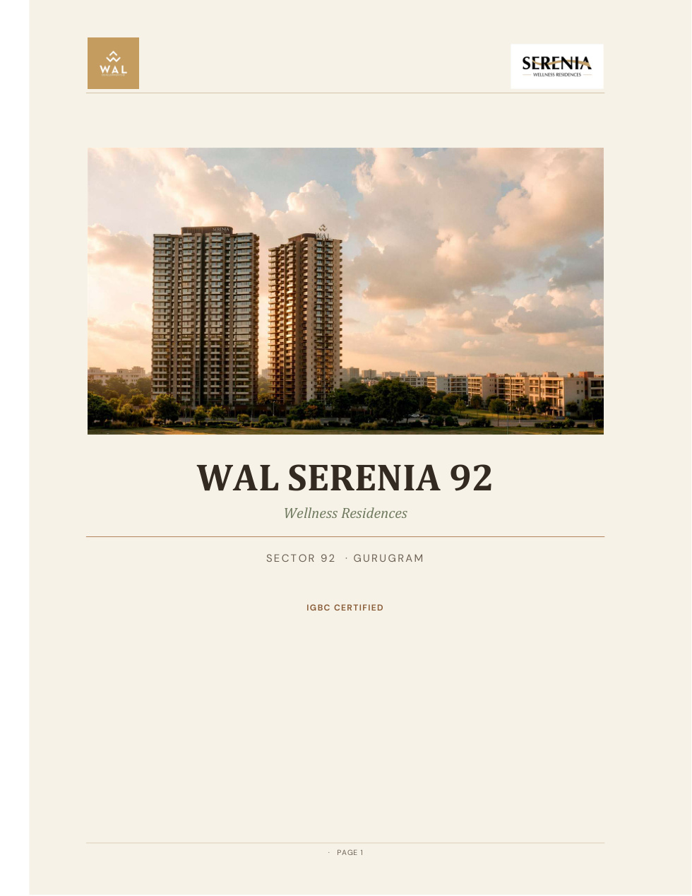 WAL Serenia 92 project architecture